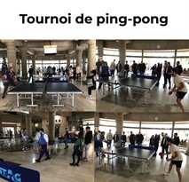 Tournoi de ping-pong.